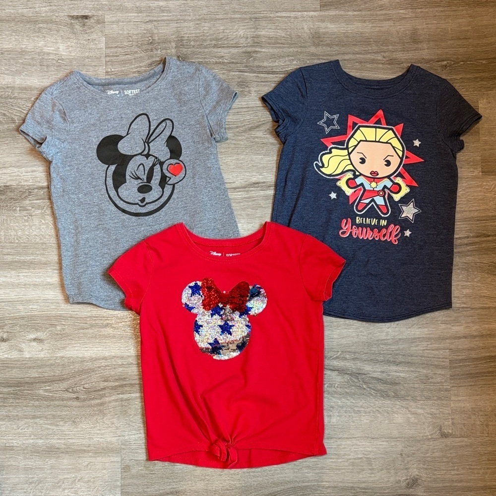 Disney girls short sleeve tees